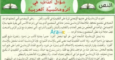 نص سؤال الذات في الرومانسية العربية